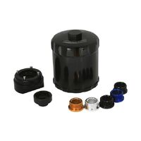Spin On Reusable Billet Oil Filter - Black