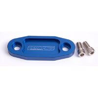 Billet Fuel Pump Block-Off Plate - Blue