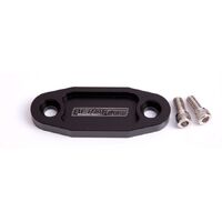 Billet Fuel Pump Block-Off Plate - Black