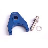 Billet Distributor Hold Down Clamp - Blue