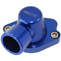 Billet Thermostat Housing - Blue