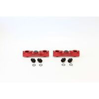 Subaru EJ20, EJ25 Side Feed Billet EFI Fuel Rails - Red