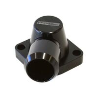 Billet Swivel Thermostat Housing - Black Finish