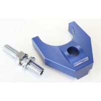 Billet Distributor Hold Down Clamp - Blue