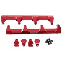 GM Supercharged LSA Billet EFI Fuel Rails - Red