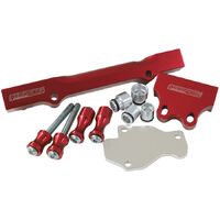 Mazda Series 6,7,8 13B Billet EFI Fuel Rails - Red