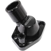 Billet 45 Swivel Thermostat Housing, Black Finish