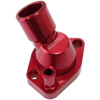 Billet 45 Swivel Thermostat Housing, Red Finish
