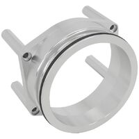 95mm Throttle Body Intercooler Adapter - Silver Finish