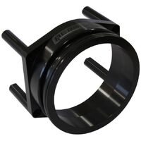 95mm Throttle Body Intercooler Adapter - Black Finish