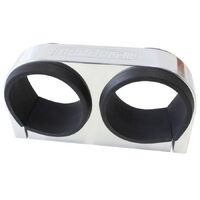 Dual Billet Fuel Pump Bracket - Polished