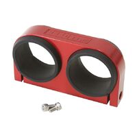 Dual Billet Fuel Pump Bracket - Red
