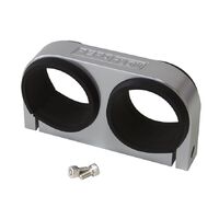 Dual Billet Fuel Pump Bracket - Silver