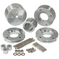Holden EFI Gilmer Drive Kit (Belt not included) - Silver Finish