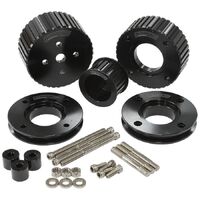 Holden EFI Gilmer Drive Kit (Belt not included) - Black Finish
