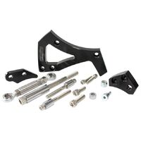 Mid Mount Drivers Side Billet Aluminium Alternator Bracket - Black