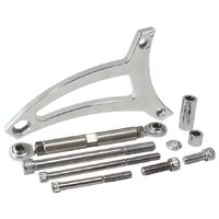 Ford 351 Windsor Standard Mount Billet Alternator Bracket - Polished Finish