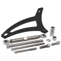 Ford 351 Windsor Standard Mount Billet Alternator Bracket - Black Finish