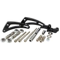 Low Mount Billet A/C Compressor Bracket, Black