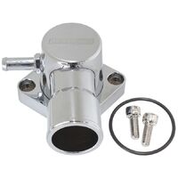 Billet Aluminium Swivel Thermostat Housing - Chrome