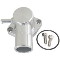 Billet Aluminium Swivel Thermostat Housing - Silver