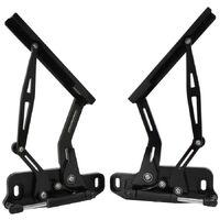 Holden Torana and Holden HQ-WB Billet Bonnet Hinge Kit - Black Finish
