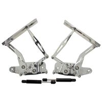 Holden HK, HT, HG Billet Bonnet Hinge Kit - Polished Finish