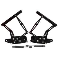 Holden HK, HT, HG Billet Bonnet Hinge Kit - Black Finish