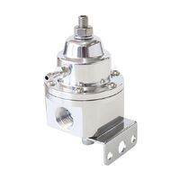 3-Port 1200hp Billet Fuel Pressure Regulator 30-120psi Adjustable - Polished