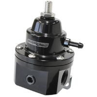 6 ORB EFI FUEL PRESSURE REG 1200hp HANDLES 98ron,ETH, METH Aeroflow - AF 66-2055BLK