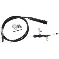 Kickdown Cable With Black Stainless Steel Cover & Black Ends