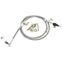 Kickdown Cable With Stainless Steel Cover & Chrome Ends