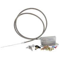 Kickdown Cable With Stainless Steel Cover & Chrome Ends