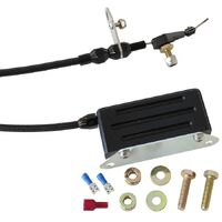 Kickdown Cable With Black Stainless Steel Cover & Black Ends