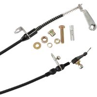 Kickdown Cable With Black Stainless Steel Cover & Black Ends