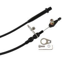 Kickdown Cable With Black Stainless Steel Cover & Black Ends