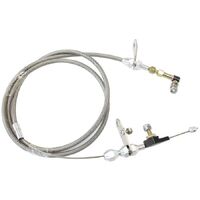 Kickdown Cable With Stainless Steel Cover & Chrome Ends