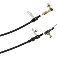 Kickdown Cable With Black Stainless Steel Cover & Black Ends