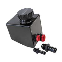 Fabricated Aluminium Power Steering Reservoir - Black Finish