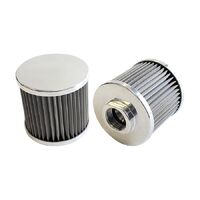 Stainless Steel Billet Breather with -12AN Female Thread