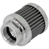 Stainless Steel Small Billet Breather with -10AN Female Thread