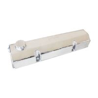 SB Chev Fabricated Billet Valve Covers with -12ORB Breather Ports
