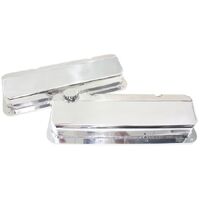 Ford Cleveland Fabricated Billet Valve Covers with -12ORB Breather Ports