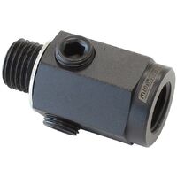 Metric Extension with 1/8" Port - Steel