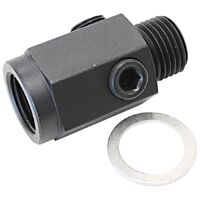 Metric Extension with 1/8" Port - Steel
