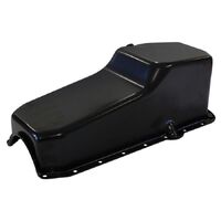 Chevrolet R/H Dipstick Standard Replacement Oil Pan, Black Finish