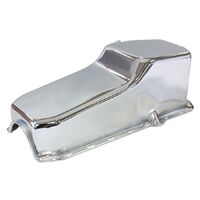 Chevrolet R/H Dipstick Standard Replacement Oil Pan, Chrome Finish