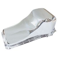 Ford Cleveland Standard Replacement Oil Pan, Chrome Finish