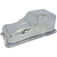 Ford 351 Windsor Standard Replacement Oil Pan, Chrome Finish