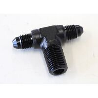 Tee with NPT On Side 1/4" to -4AN
